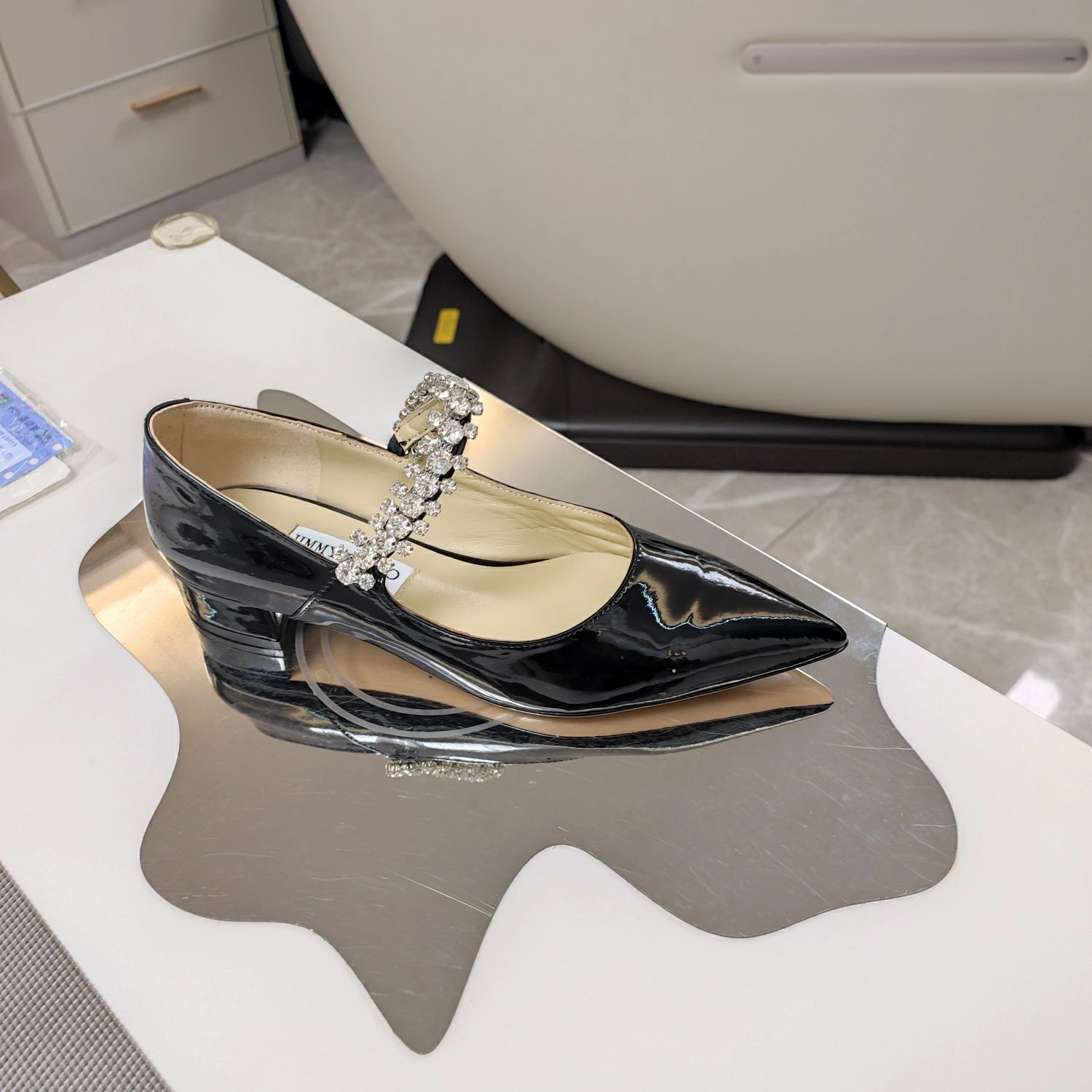 COCO-- Ji77y 3ho5 BINGPUMPFLATPAT Heel height：4.5CM cowhide sheepskin item:E-X158D4072
